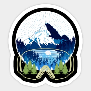 skiing Sticker